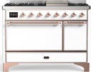 ILVE UM48F Majestic III 48 inch Dual Fuel Range with 8 Burners, Griddle