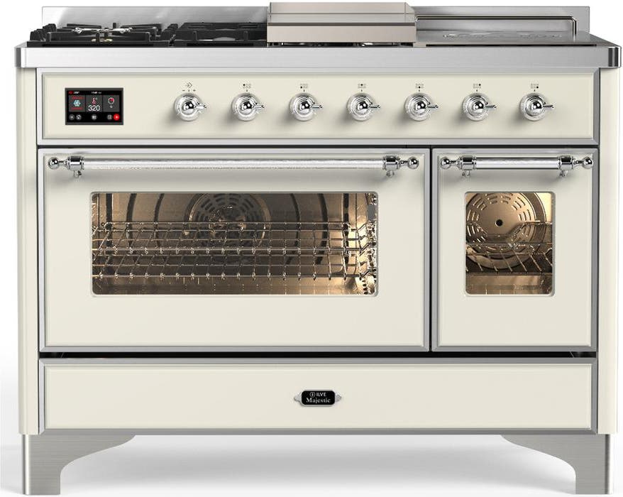 Antique White With Chrome Trim, Natural Gas