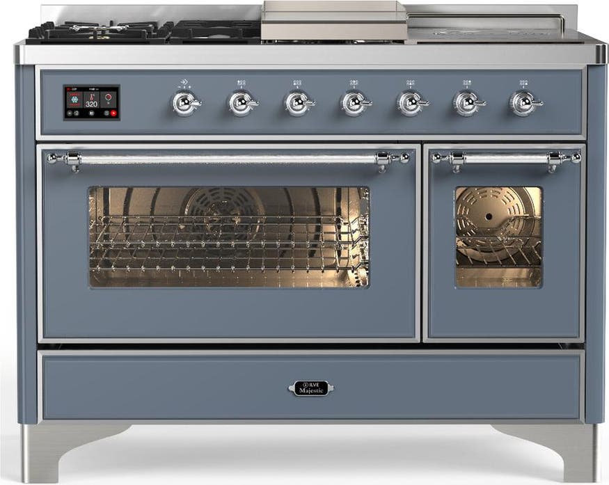Blue Grey With Chrome Trim, Natural Gas