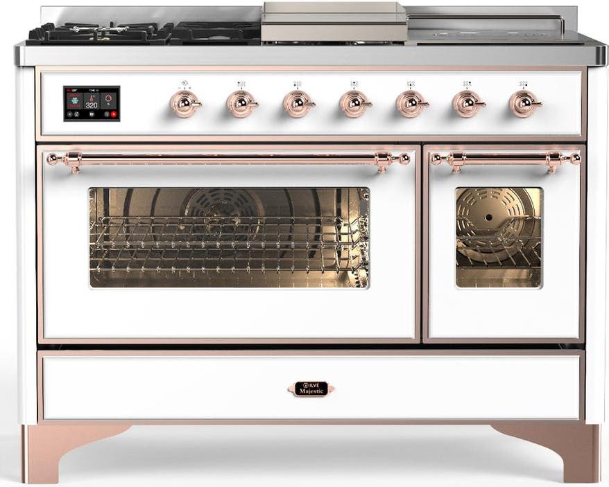 White With Copper Trim, Natural Gas