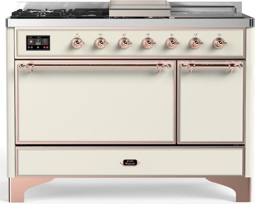 Antique White With Copper Trim, Natural Gas