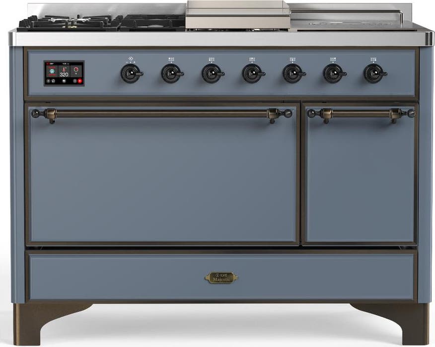 Blue Grey With Burnished Trim, Natural Gas