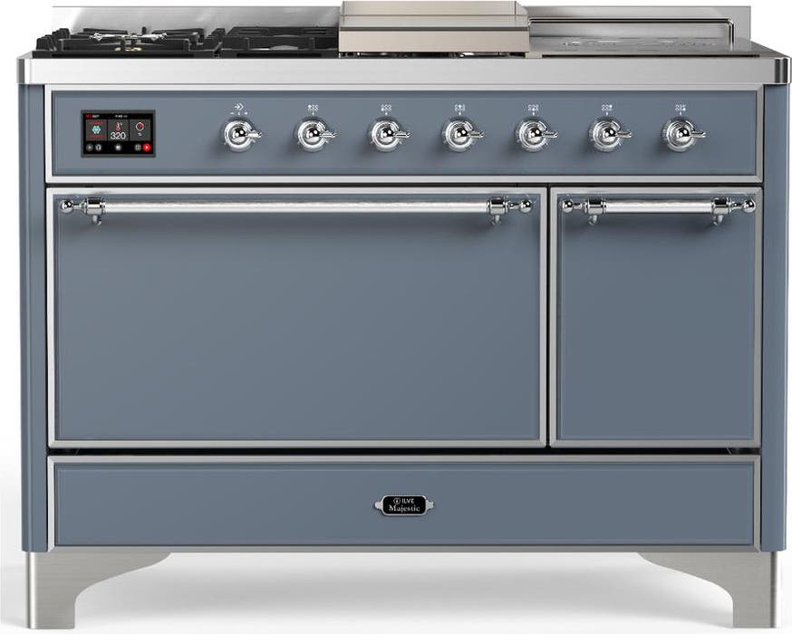 Blue Grey With Chrome Trim, Natural Gas