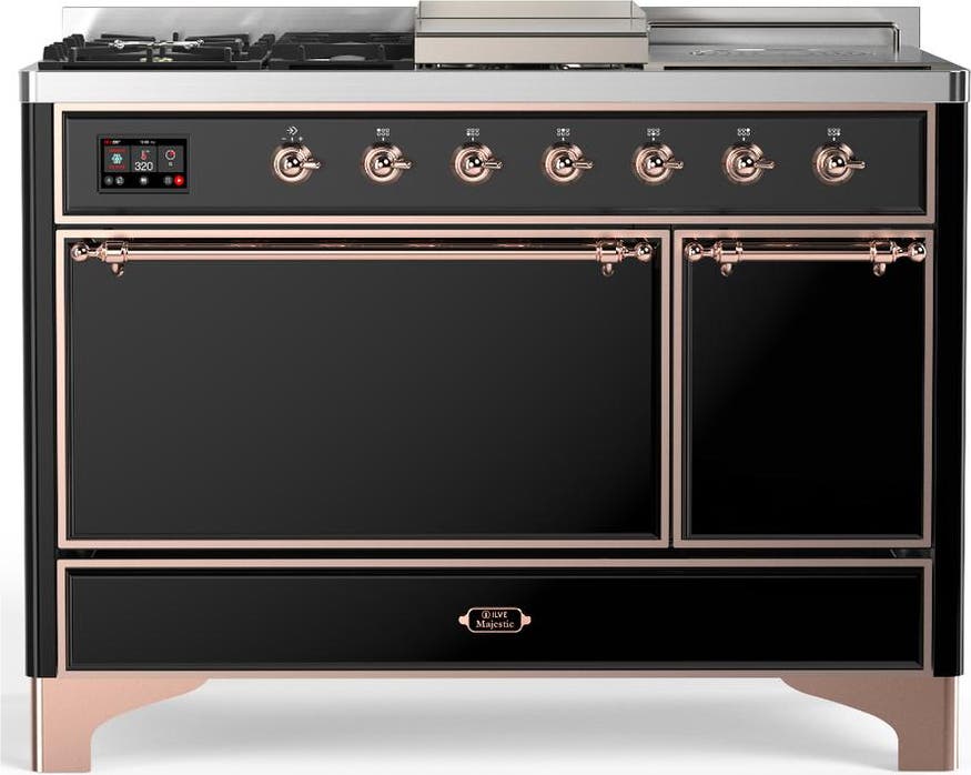 Glossy Black With Copper Trim, Liquid Propane