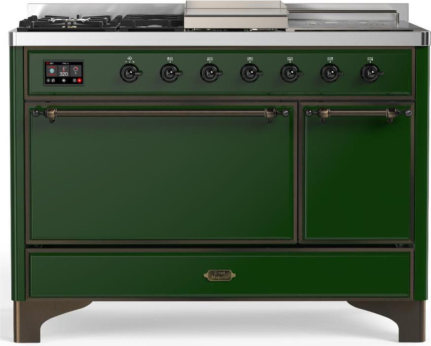 Emerald Green With Burnished Trim, Natural Gas