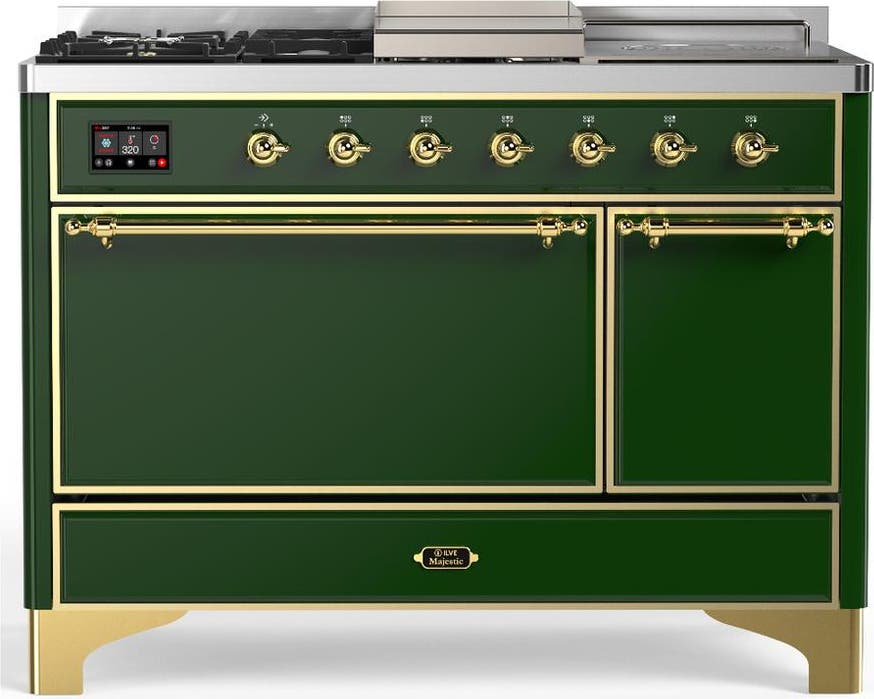 Emerald Green With Brass Trim, Liquid Propane
