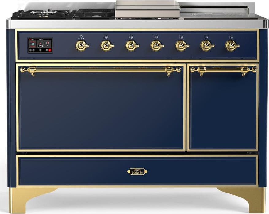 Midnight Blue With Brass Trim, Liquid Propane