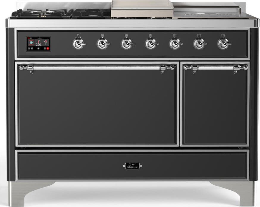 Matte Graphite With Chrome Trim, Natural Gas