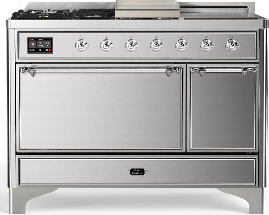 Stainless Steel With Chrome Trim, Natural Gas