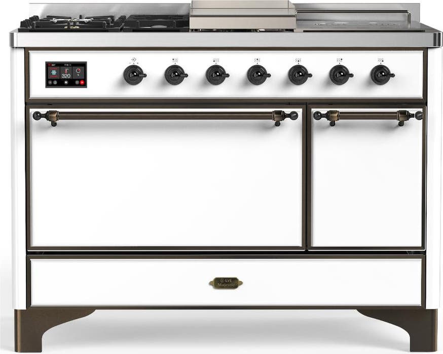 White With Burnished Trim, Natural Gas