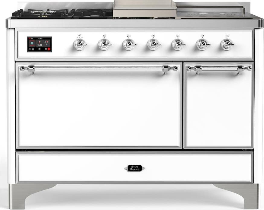 White With Chrome Trim, Liquid Propane