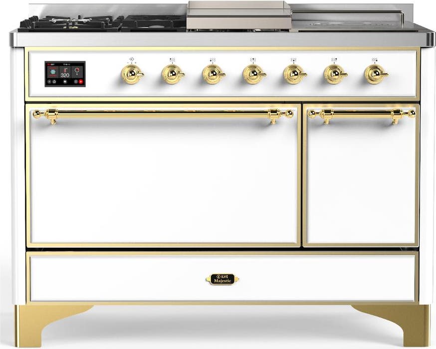 White With Brass Trim, Liquid Propane