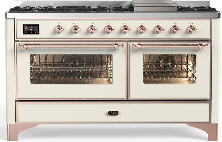 Antique White With Copper Trim, Natural Gas