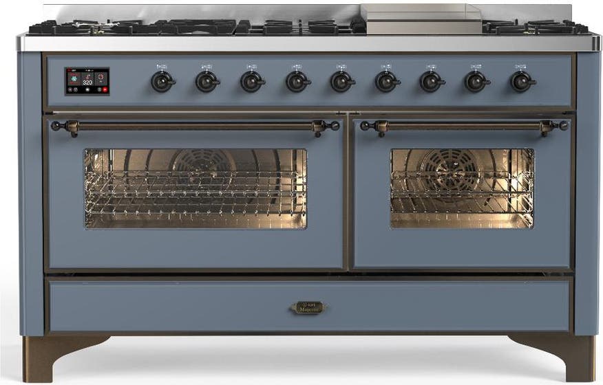 Blue Grey With Burnished Trim, Natural Gas