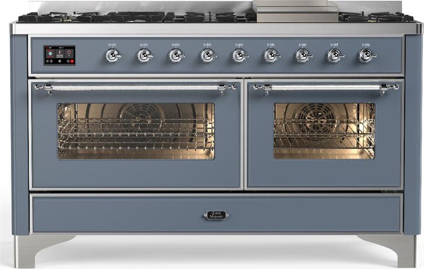 Blue Grey With Chrome Trim, Natural Gas