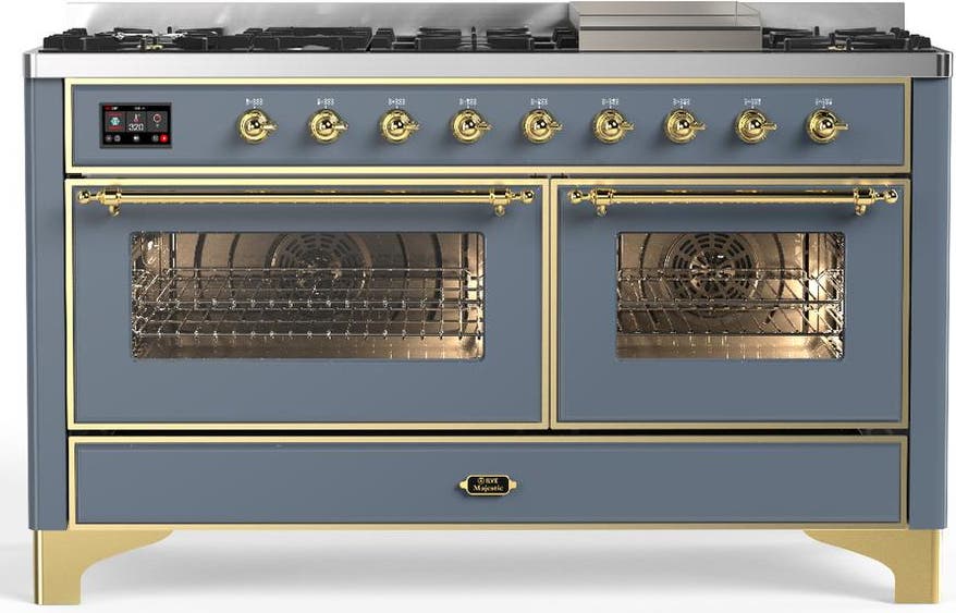 Blue Grey With Brass Trim, Liquid Propane