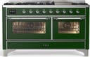 ILVE UM60F Majestic III 60 inch Dual Fuel Range with 9 Burners, Griddle
