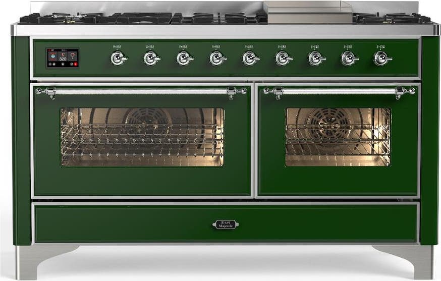 Emerald Green With Chrome Trim, Natural Gas