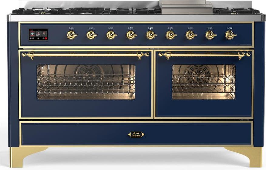 Midnight Blue With Brass Trim, Liquid Propane