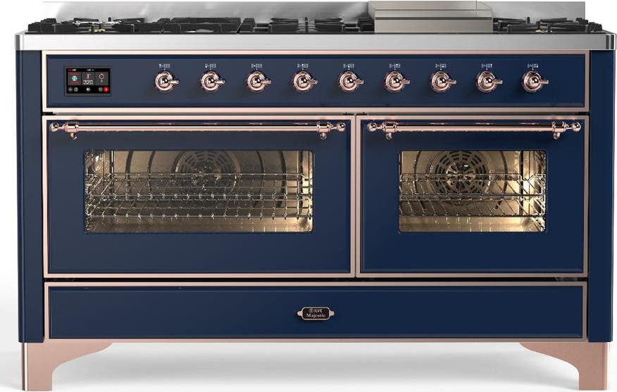 Midnight Blue With Copper Trim, Natural Gas