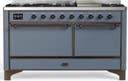 ILVE UM60F Majestic III 60 inch Dual Fuel Range with 9 Burners, Griddle