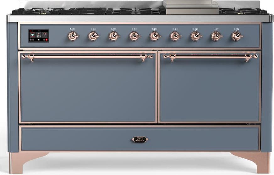 Blue Grey With Copper Trim, Natural Gas