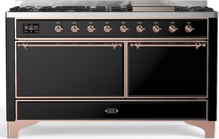 Glossy Black With Copper Trim, Liquid Propane