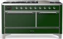 ILVE UM60F Majestic III 60 inch Dual Fuel Range with 9 Burners, Griddle