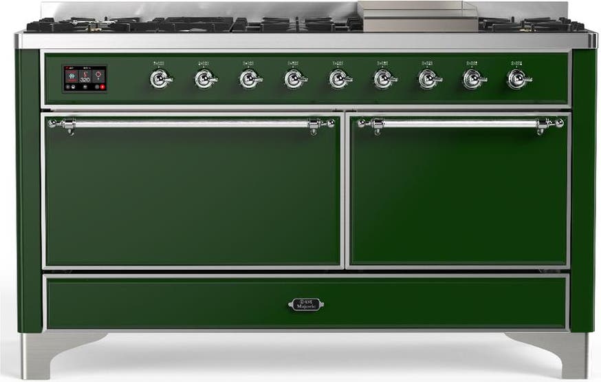 Emerald Green With Chrome Trim, Natural Gas