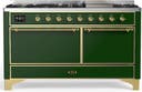 ILVE UM60F Majestic III 60 inch Dual Fuel Range with 9 Burners, Griddle