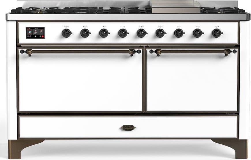 White With Burnished Trim, Natural Gas