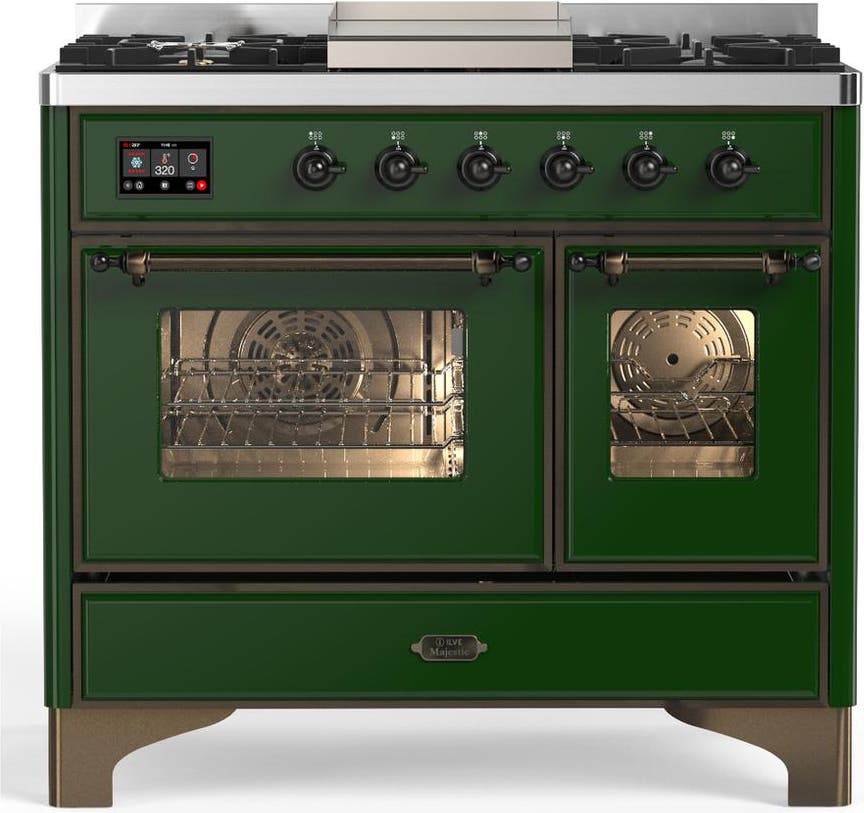 Emerald Green With Burnished Trim, Natural Gas