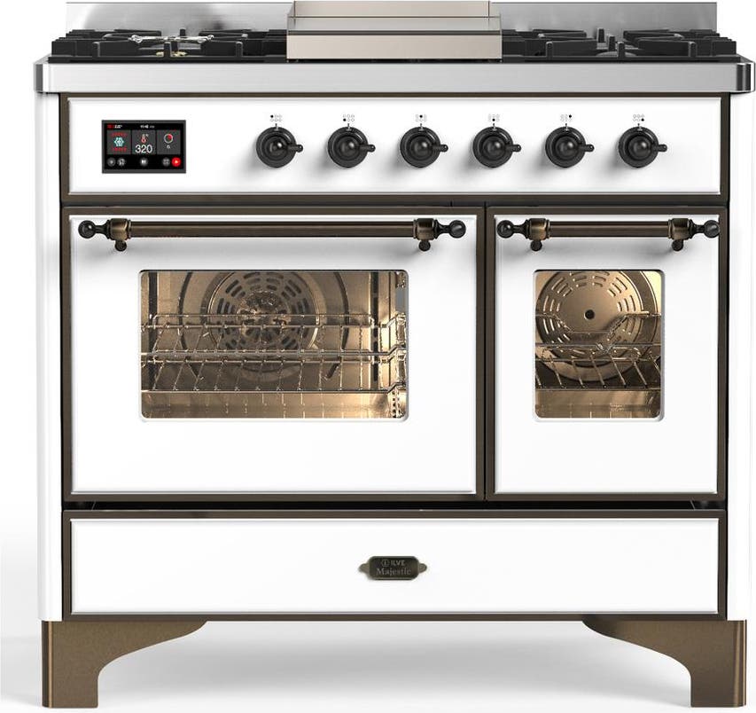 White With Burnished Trim, Natural Gas