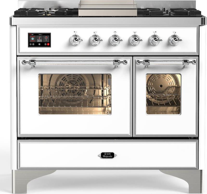 White With Chrome Trim, Natural Gas