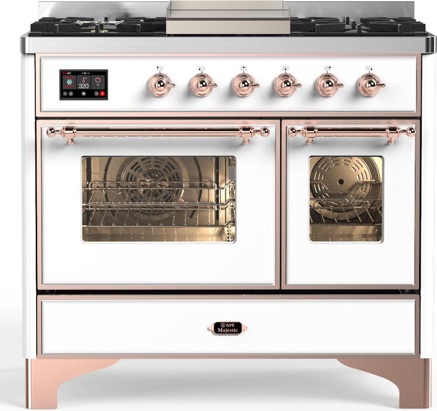 White With Copper Trim, Natural Gas