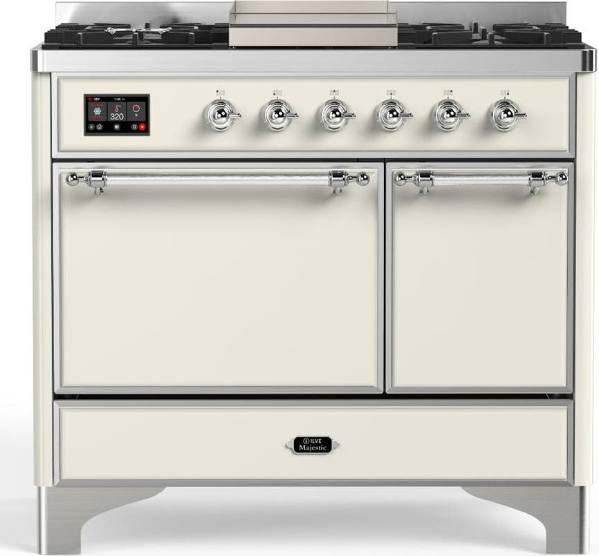 Antique White With Chrome Trim, Liquid Propane