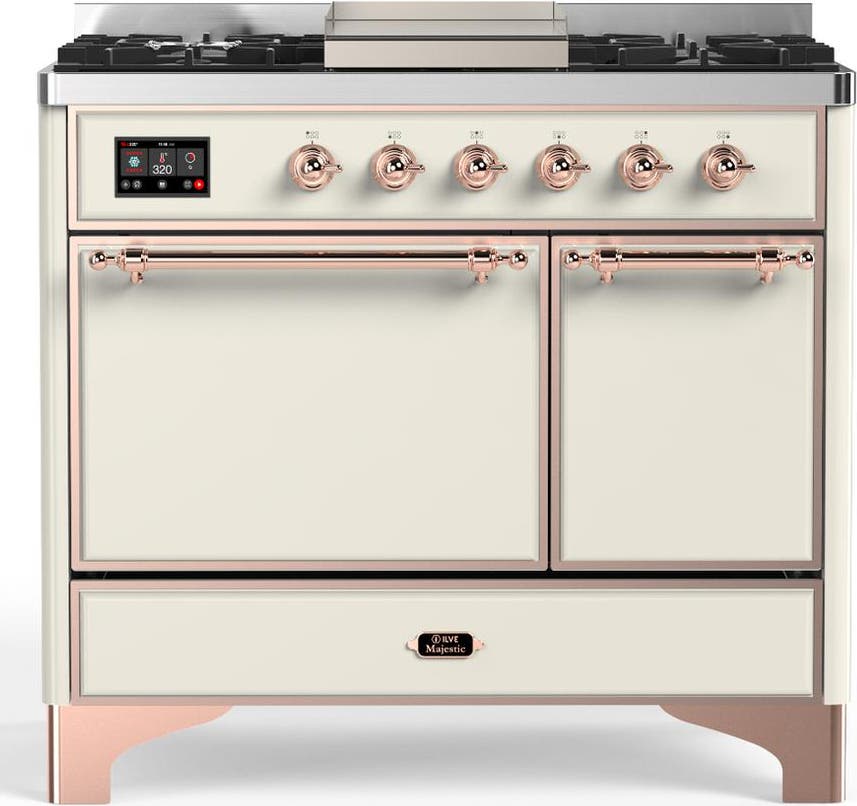 Antique White With Copper Trim, Natural Gas