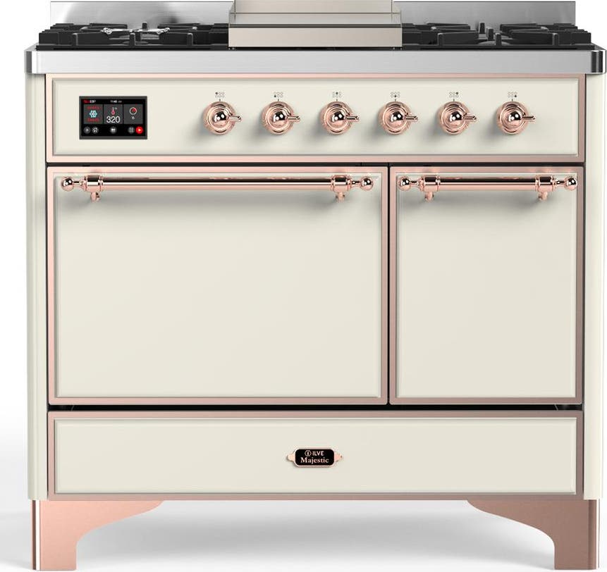 Antique White With Copper Trim, Liquid Propane