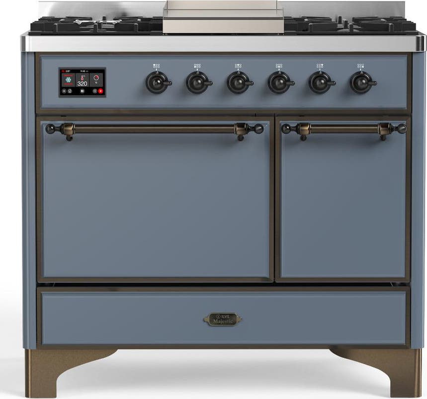 Blue Grey With Burnished Trim, Natural Gas