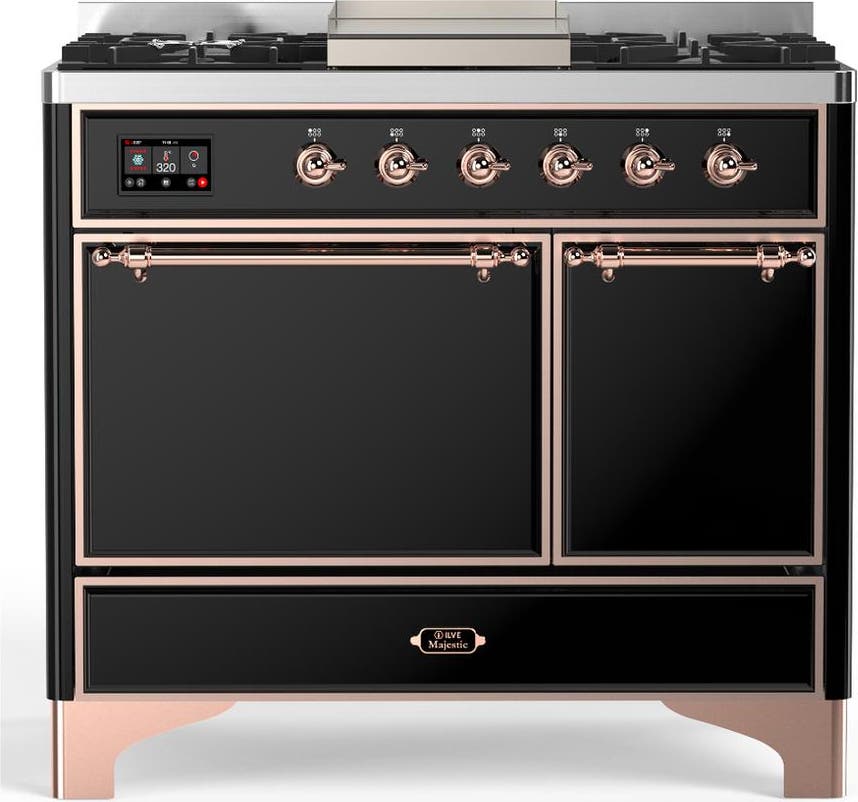 Glossy Black With Copper Trim, Liquid Propane