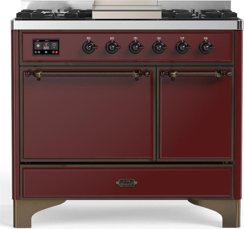 Burgundy With Burnished Trim, Natural Gas