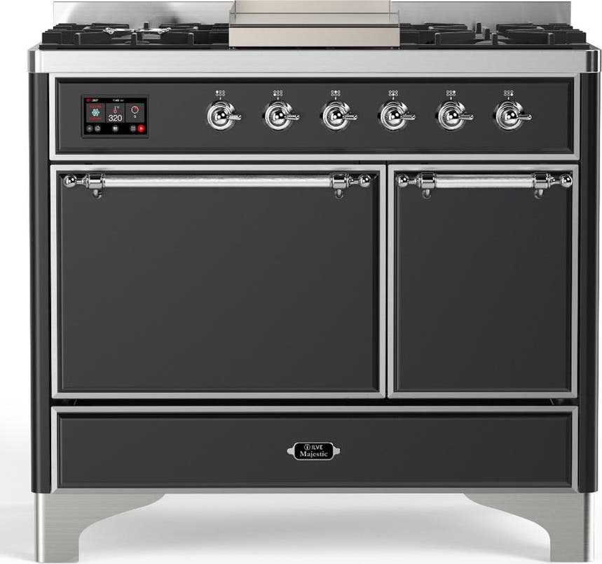 Matte Graphite With Chrome Trim, Natural Gas