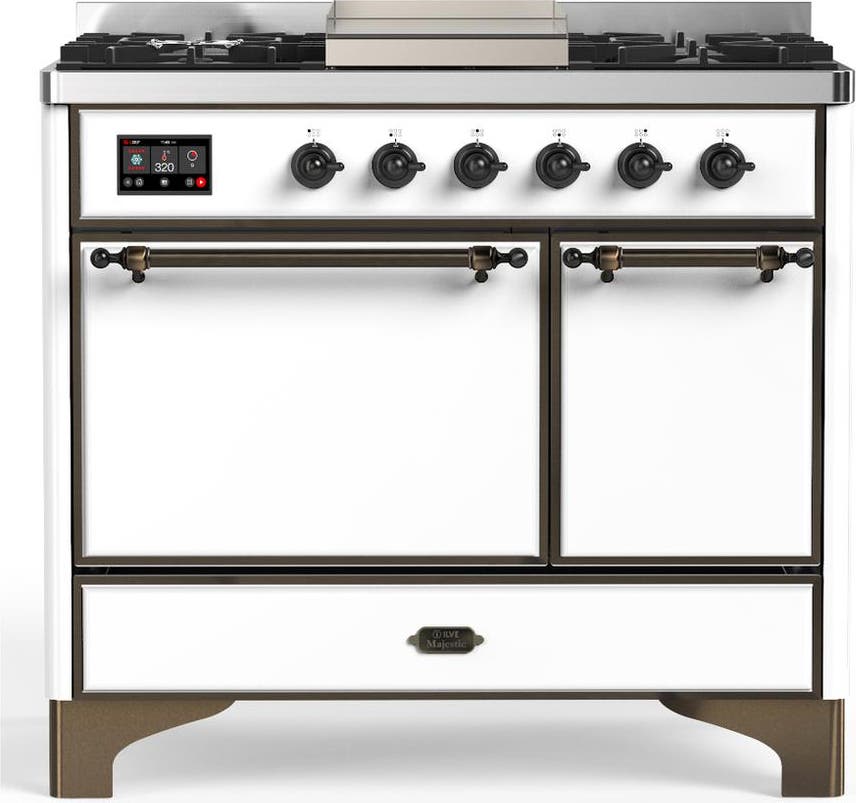 White With Burnished Trim, Natural Gas