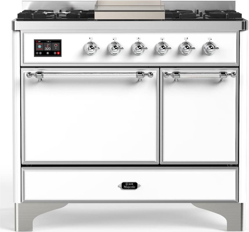 White With Chrome Trim, Natural Gas