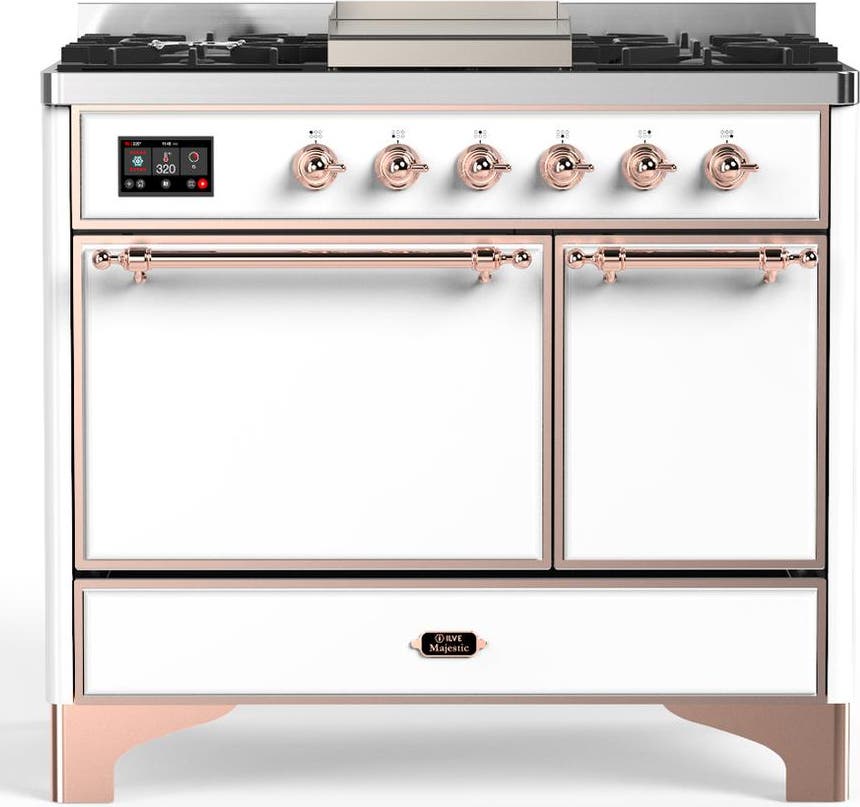 White With Copper Trim, Natural Gas