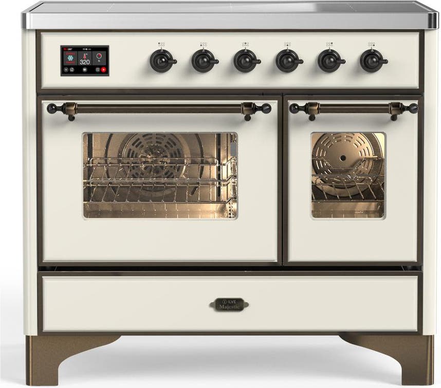 Antique White With Burnished Trim