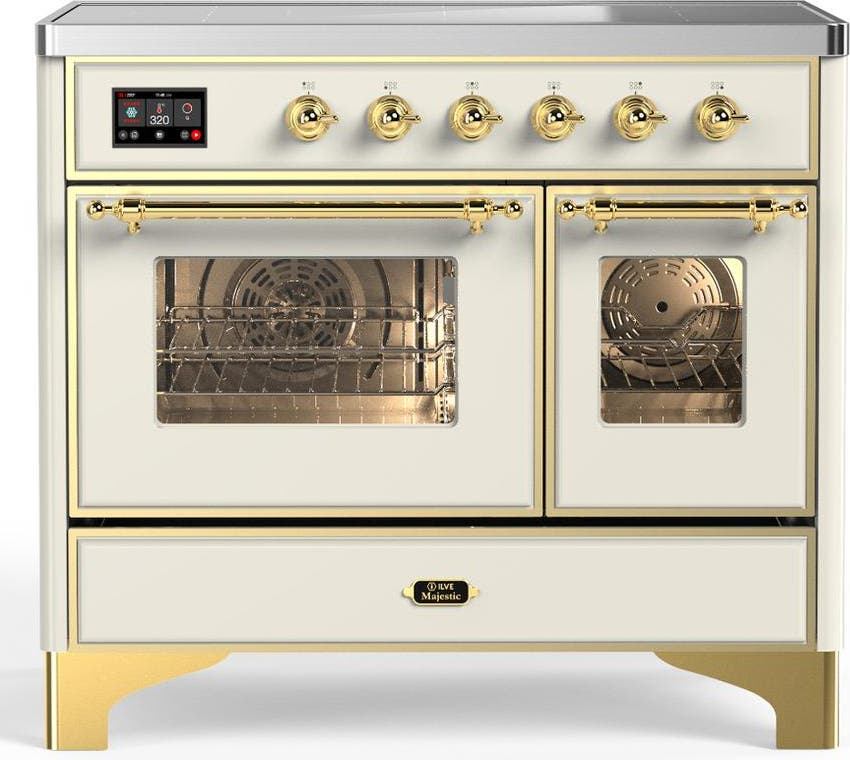 Antique White With Brass Trim