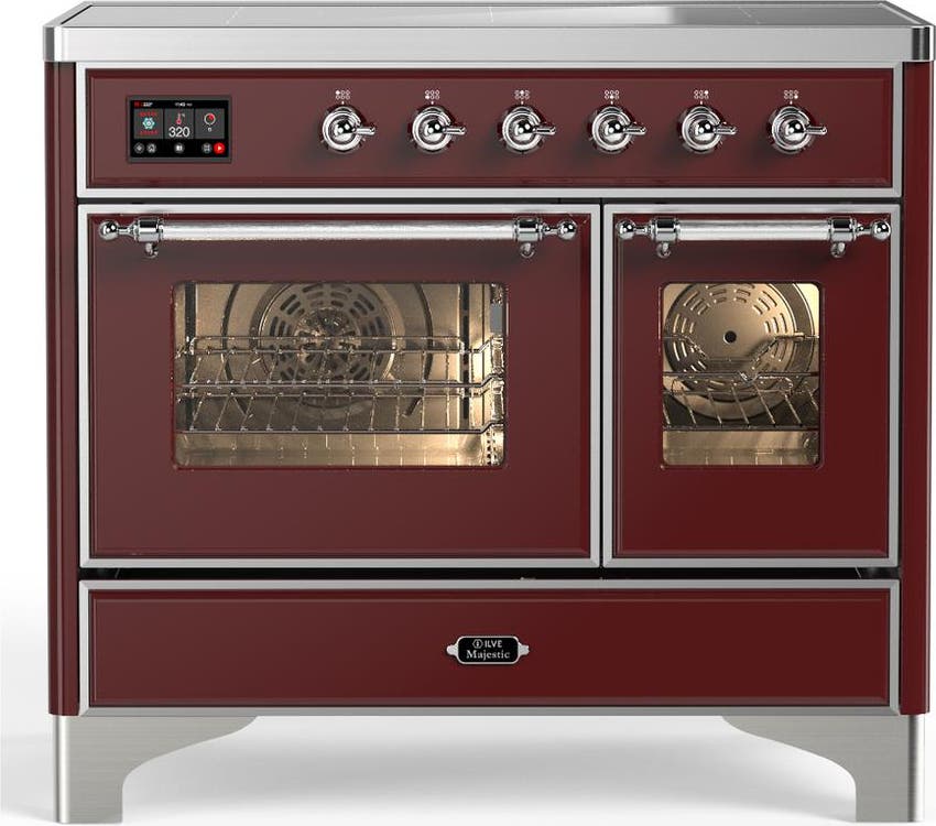 Burgundy With Chrome Trim