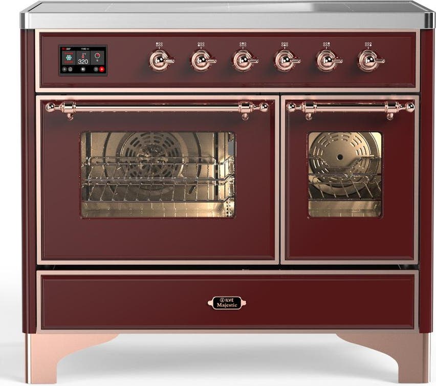 Burgundy With Copper Trim