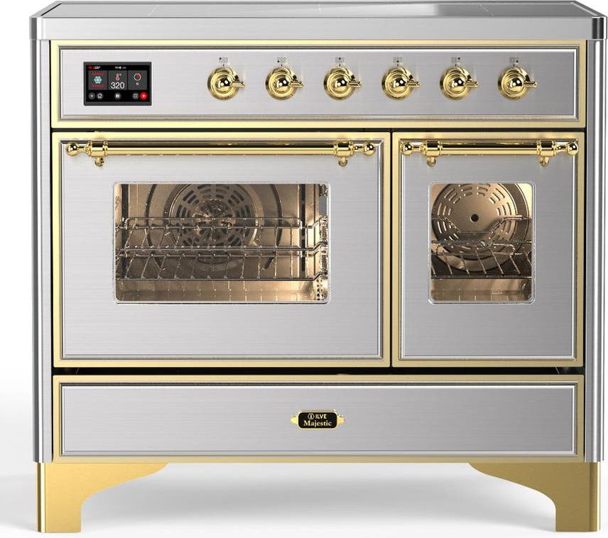 Stainless Steel With Brass Trim